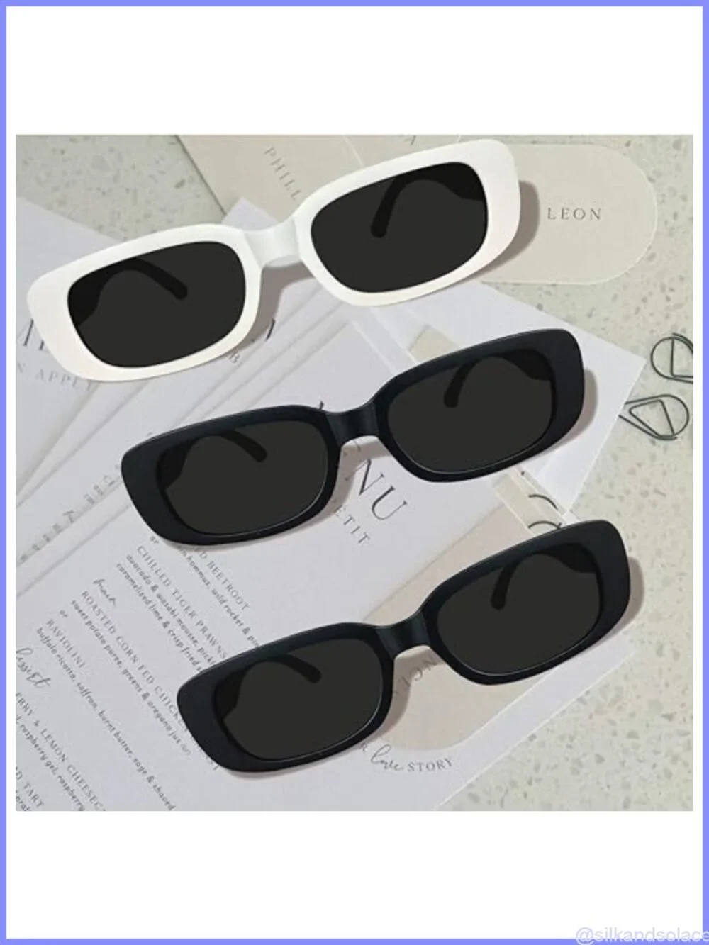 10 Pack Retro Rectangle Sunglasses for Bachelorette Party Bridesmaid Gifts UV400